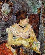 Madame Mette Gauguin in Evening Dress Paul Gauguin